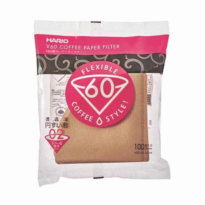 Hario V60 Coffee Filter Papers Size 02 Brown - 100 Pack - You Barista - Filter Papers