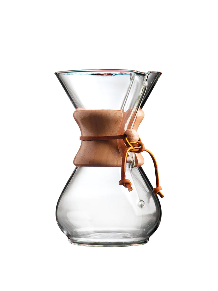 Chemex Coffee Maker - Classic six Cup angle - You Barista - Chemex Coffee Maker