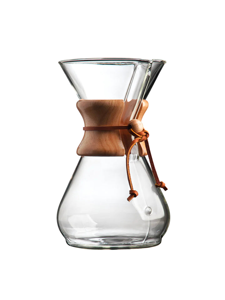 Chemex Coffee Maker - Classic eight Cup angle - You Barista - Chemex Coffee Maker