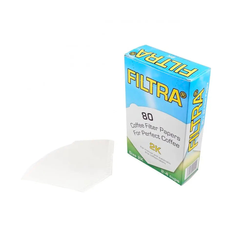 Filtropa Size 2 Coffee Filter Papers (White) - 80 Pack byt the You Barista Coffee Company UK London Surrey