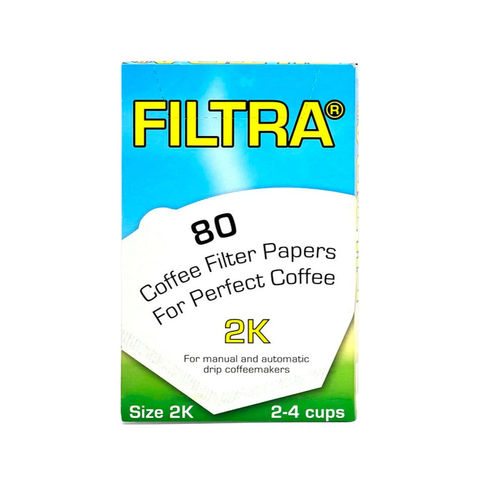 Filtropa Size 2 Coffee Filter Papers (White) - 80 Pack byt the You Barista Coffee Company UK London Surrey