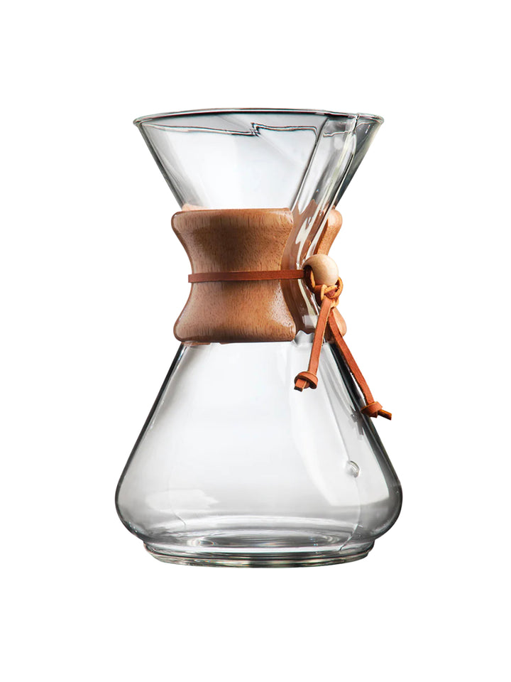 Chemex Coffee Maker - Classic ten Cup angle- You Barista - Chemex Coffee Maker