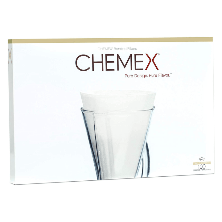 Chemex Unfolded Half Moon Filters- 100 - You Barista - Chemex Filters