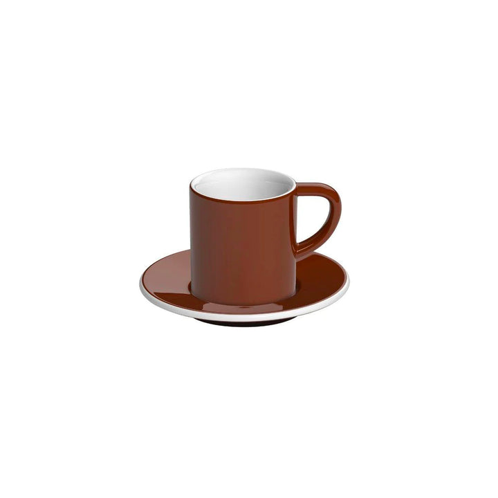 Loveramics Bond Espresso Cup and Saucer Set 80ml - Chocolate Brown You Barista Coffee Company UK London Surrrey
