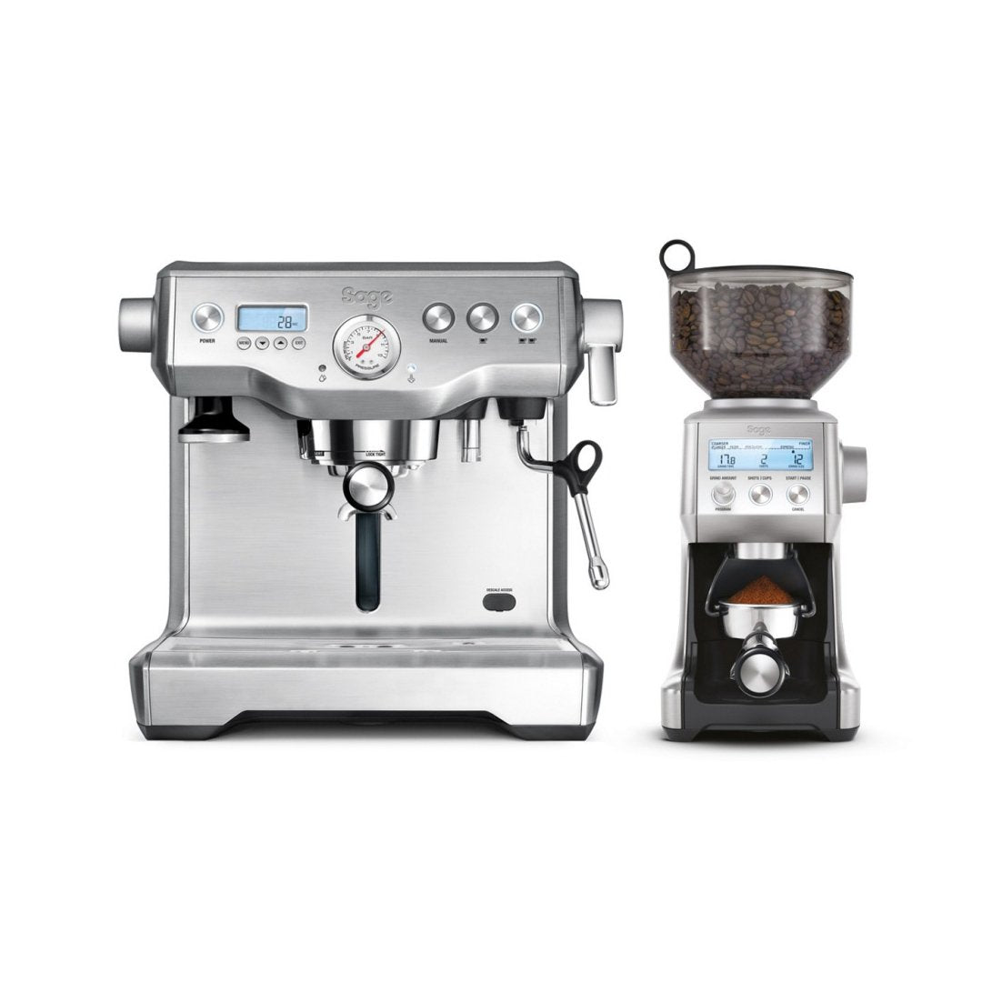 Sage the Dynamic Duo Espresso Machine and Coffee Grinder the You Barista Coffee Company UK London Surrey