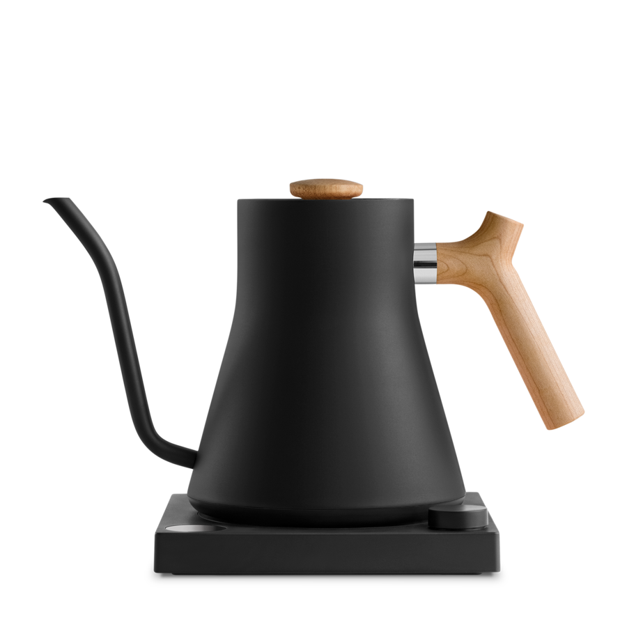 Fellow Stagg EKG Electric Pouring Kettle Matte Black with Maple Handle The You Barista Coffee Company UK London Surrey