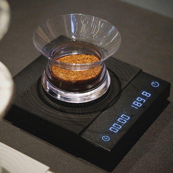 TIMEMORE Black Mirror Basic Plus Coffee Scale with Timer. Black